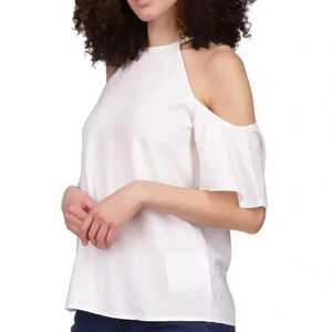 MICHAEL Michael Kors Halter Cold Shoulder Flutter Sleeve Size Petite XS NWT